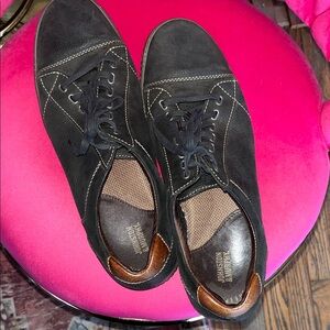 Johnston & Murphy Black Suede Sneakers